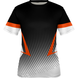 Black Printed Tennis Tee