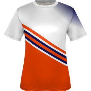 White & Red Colrblock Design Tennis Wear T-Shirt