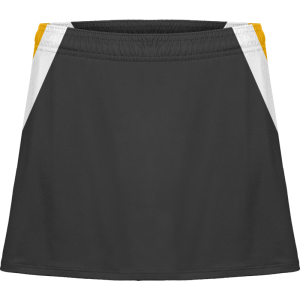 Women Grey & Yellow Colorblocked Tennis Wear Skirt